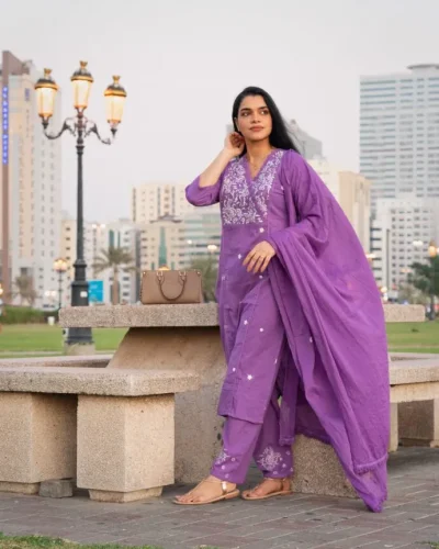 COTTON PATCH WORK SUIT SET WITH DUPATTA