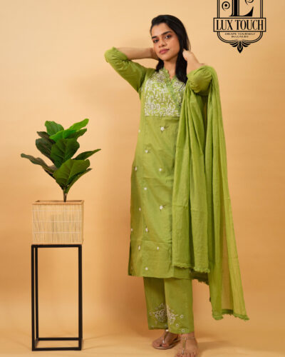 COTTON PATCH WORK SUIT SET WITH DUPATTA