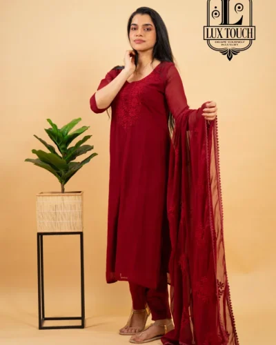 CHIKANKARI PRINTED SUIT SET