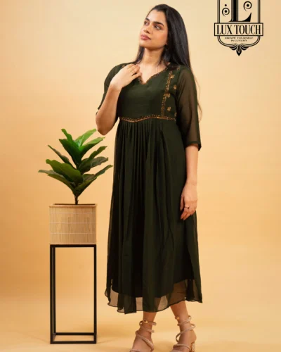 HANDWORKED PLEATED KURTI