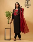 COTTON PATCH WORK SUIT SET WITH DUPATTA<span> - </span>L