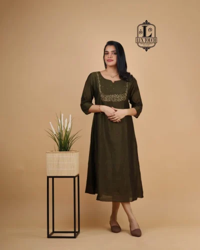 VICHITRA SILK HANDWORK KURTI