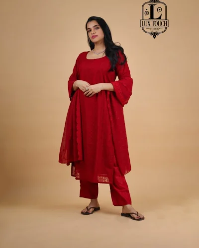 CHIKANKARI PRINTED SUIT SET