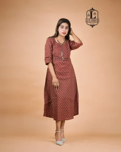 MIRROR WORK KURTI