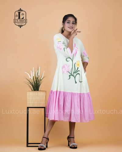 MULCOTTON HAND PAINTING DRESS